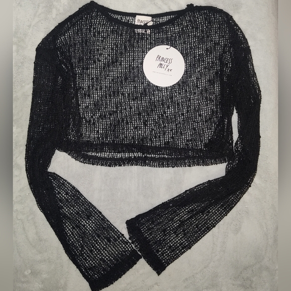 MILAUNA LONG SLEEVE TOP BLACK Princess Polly - Picture 6 of 6